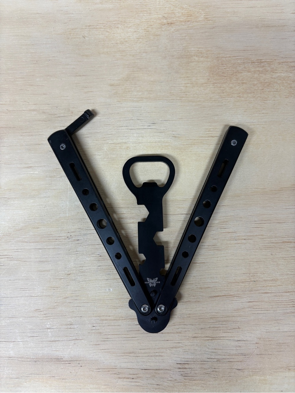 Benchmade Knives Multi-Tool Bottle Opener Balisong - Black